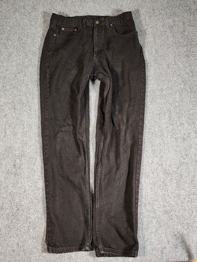 Pacific Bay Jeans Stone Washed Black 100% Cotton Vintage 34x32 Men's